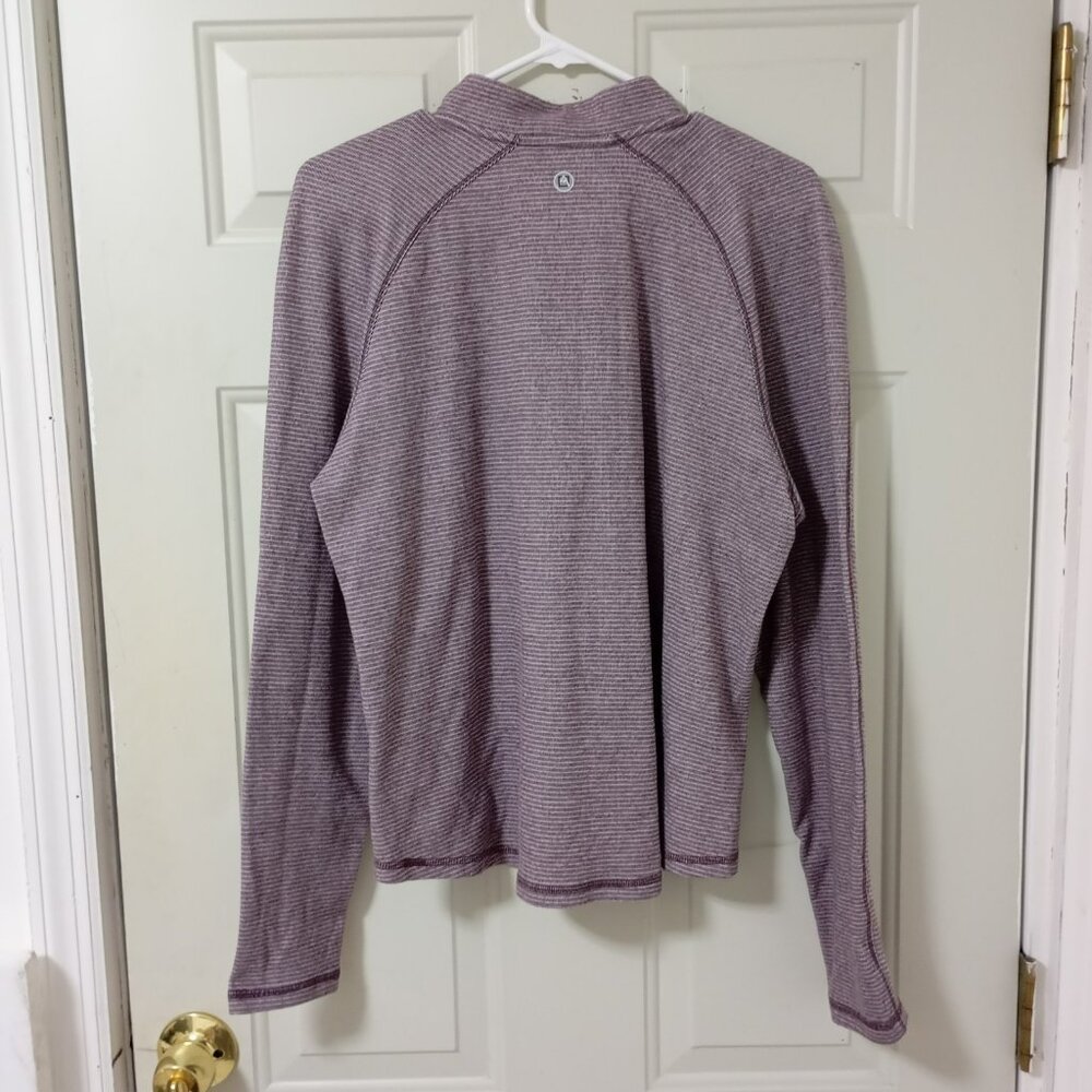 Avalanche Active Athletic Sweate Woman Sz XL Stretch Quarter Zip Pullover maroon - Picture 8 of 13
